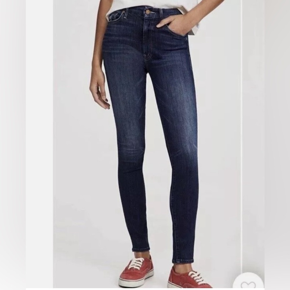 MOTHER The Looker Body Electric Dark Wash Denim Skinny Jeans Women’s Size 25
